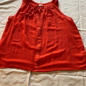 Orange Tank Blouse